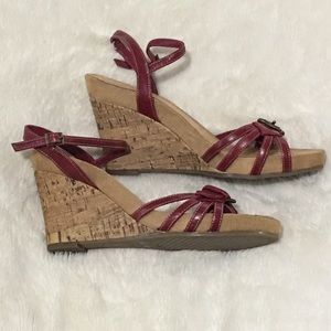 New!  A2 Areosoles Red with Cork Wedge 8